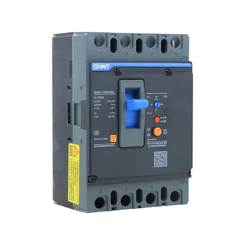 CHINT/正泰 NXMLE 塑壳漏电保护断路器 NXMLE-125S/4320A 63A A