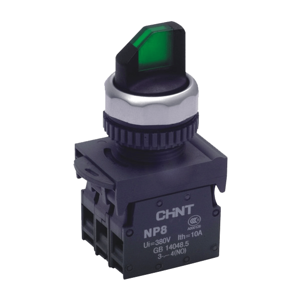 CHINT/正泰 NP8 带灯旋钮 NP8-01XD/22 绿 AC 110V-220V