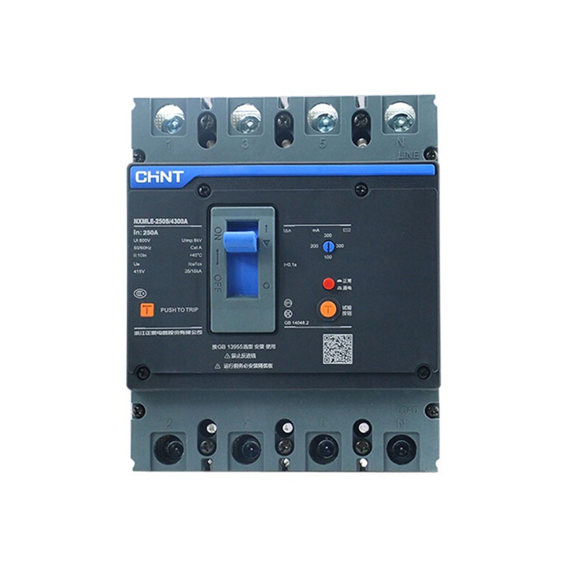 CHINT/正泰 NXMLE 塑壳漏电保护断路器 带二组辅助触头 NXMLE-250H/4360B 200A C