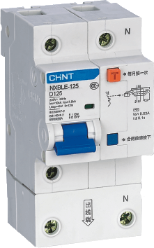 CHINT/正泰 NXBLG-125 微型漏电断路器 NXBLG-125 1P+N C125 75mA
