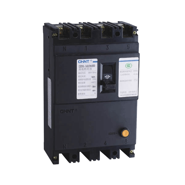 CHINT/正泰 DZ20L 塑壳漏电保护断路器 DZ20L-160/3N300UT 160A 500mA 0.2s
