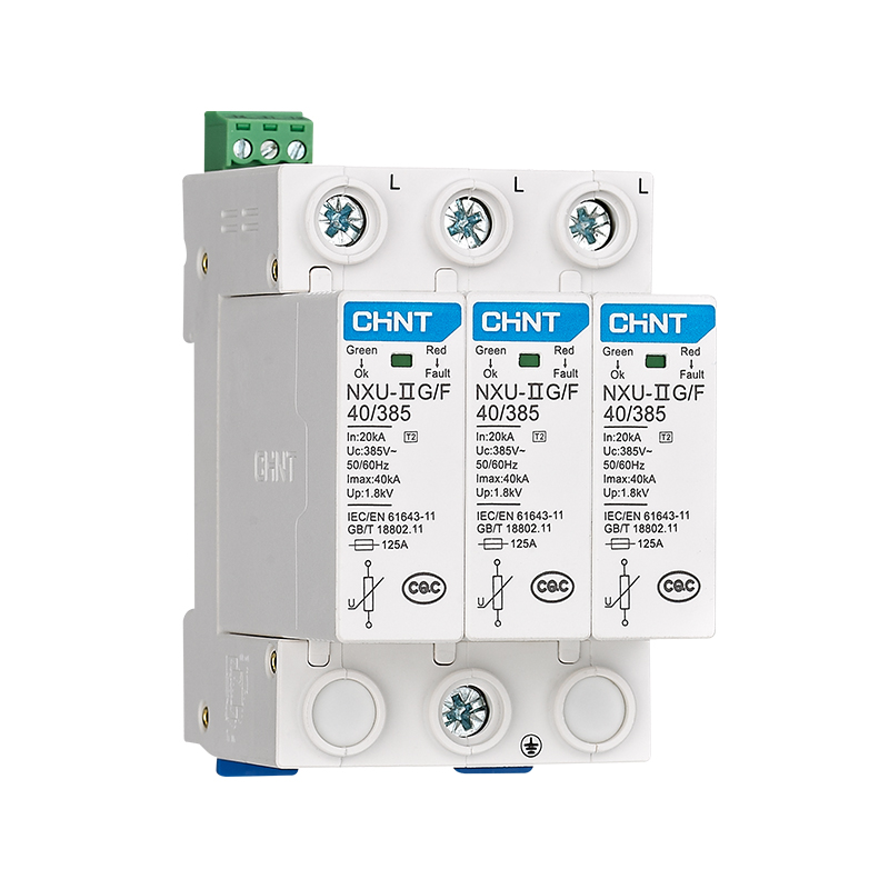 CHINT/正泰 NXU 电涌保护器 NXU-ⅡG 40kA/320V 3P