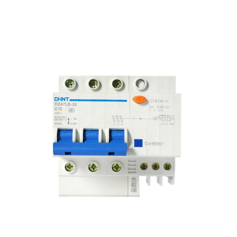 CHINT/正泰 DZ47LE 剩余电流动作断路器 3只/盒，36只/箱 DZ47LE-32 3P C16 100mA