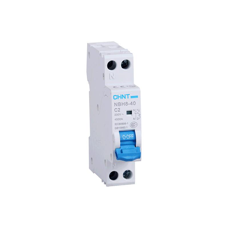 CHINT/正泰 NBH8 微型断路器 NBH8-40 1P+N C20 4.5kA（R）