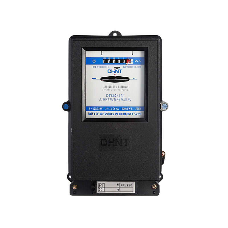 CHINT/正泰 DT862-4 三相四线有功电度表 DT862-4 220/380V1.5(6)A 2级 互感式