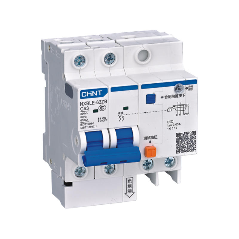 CHINT/正泰 NXBLE-63 剩余电流动作断路器 NXBLE-63ZB 2P C63 30mA 6kA(声光)