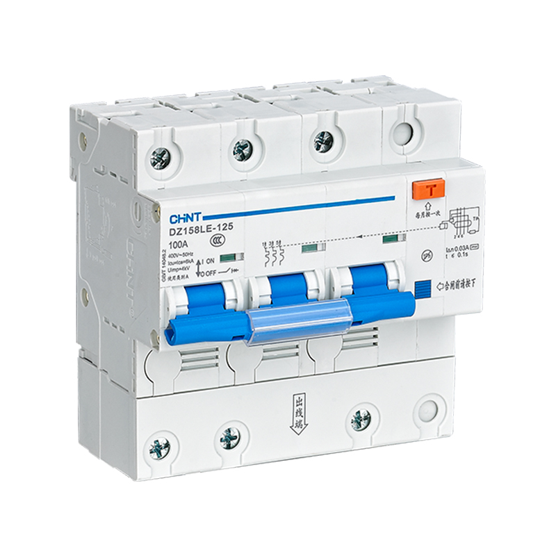 CHINT/正泰 DZ158LE-125H 剩余电流动作断路器 DZ158LE-125H 3P 100A 300mA 10kA