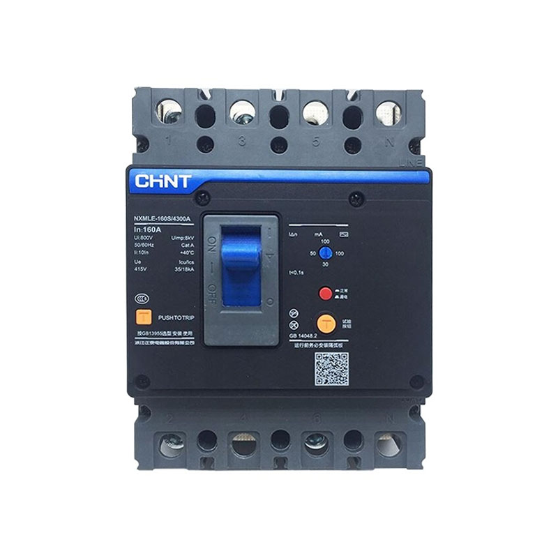 CHINT/正泰 NXMLE 塑壳漏电保护断路器 带二组辅助触头+报警触头 NXMLE-160H/4368B 125A A