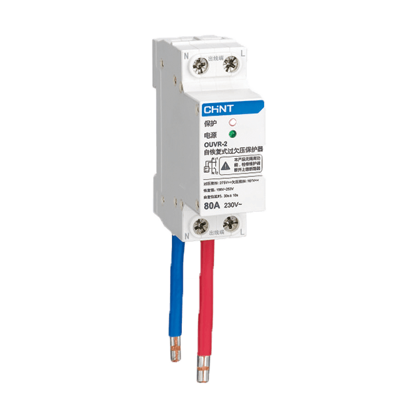 CHINT/正泰 OUVR-2 自恢复式过欠压保护器 OUVR-2 40A 1P+N 下进下出