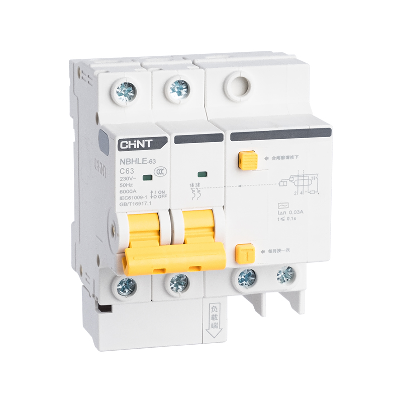 CHINT/正泰 NBHLE-63剩余电流动作断路器 NBHLE-63 2P D63 300mA