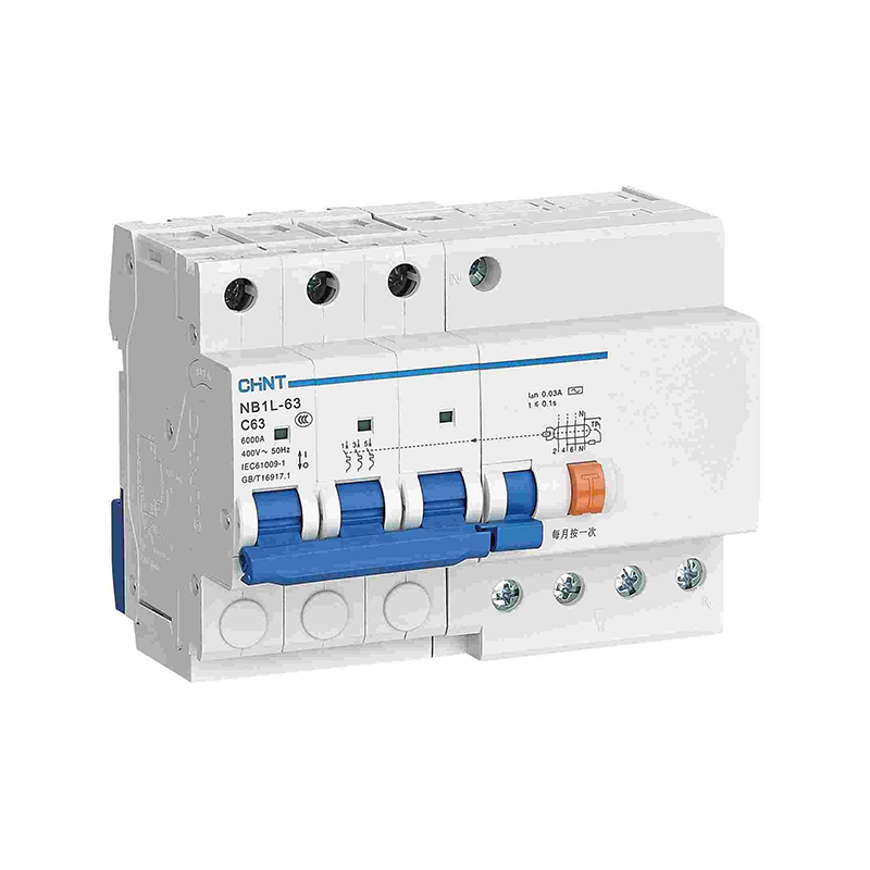 CHINT/正泰 NB1L 剩余电流动作断路器 NB1L-63 3P+N C63 300mA(R)