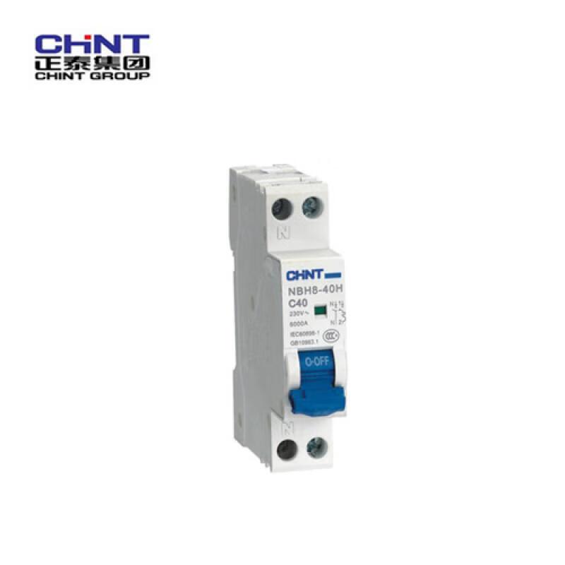 CHINT/正泰 NBH8 微型断路器 NBH8-40 1P+N C6 4.5kA（R）