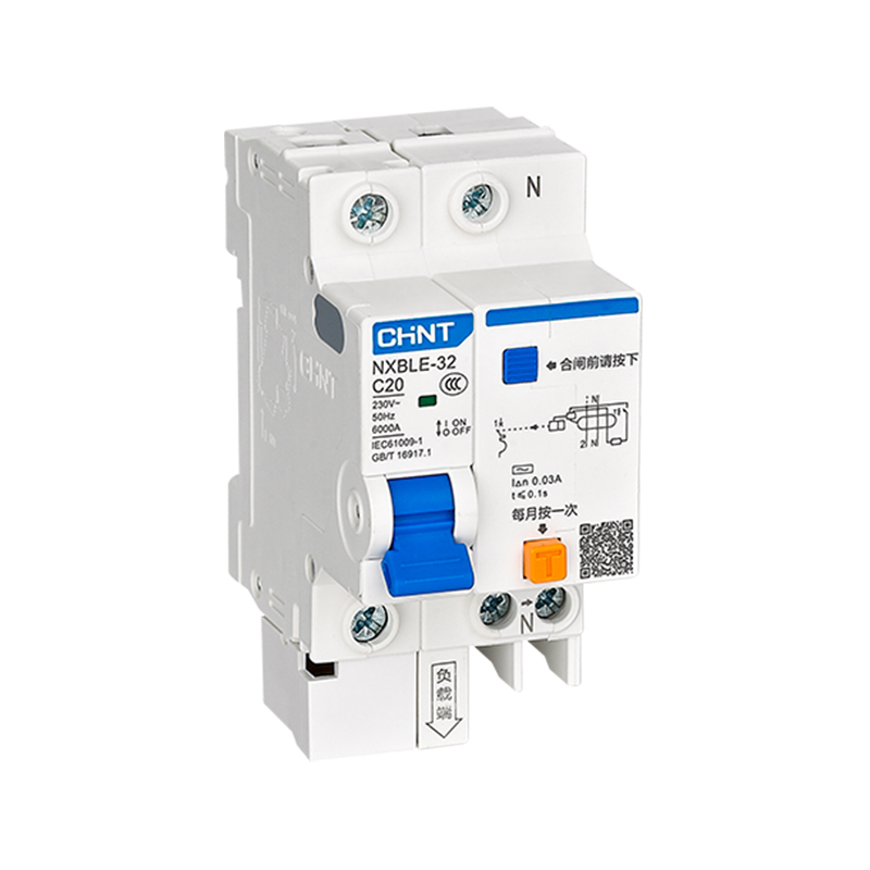 CHINT/正泰 NXBLE-32 剩余电流动作断路器 NXBLE-32 1P+N D6 10mA 6kA
