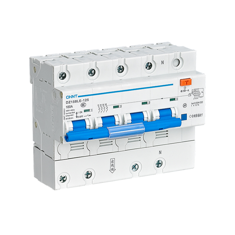CHINT/正泰 DZ158LE-125 剩余电流动作断路器 DZ158LE-125 4P 100A 300mA