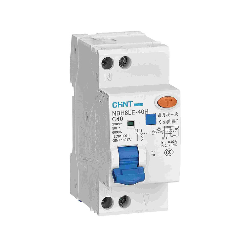 CHINT/正泰 NBH8LE 剩余电流动作断路器 NBH8LE-40H 1P+N C20 0.03A 6kA（R）