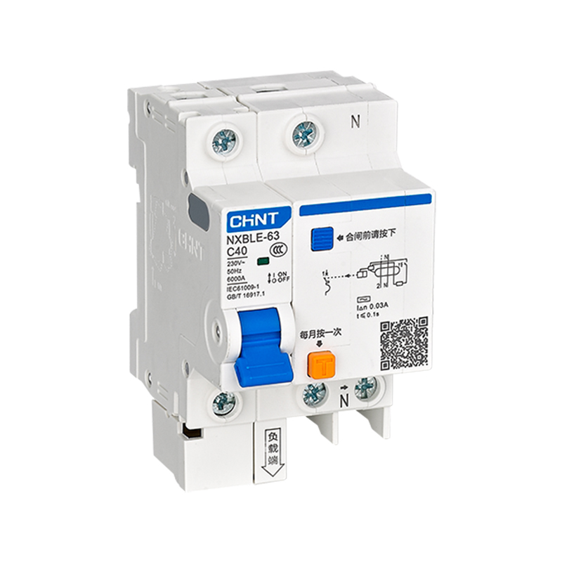 CHINT/正泰 NXBLE-63 剩余电流动作断路器 NXBLE-63 1P+N B20 300mA 6kA