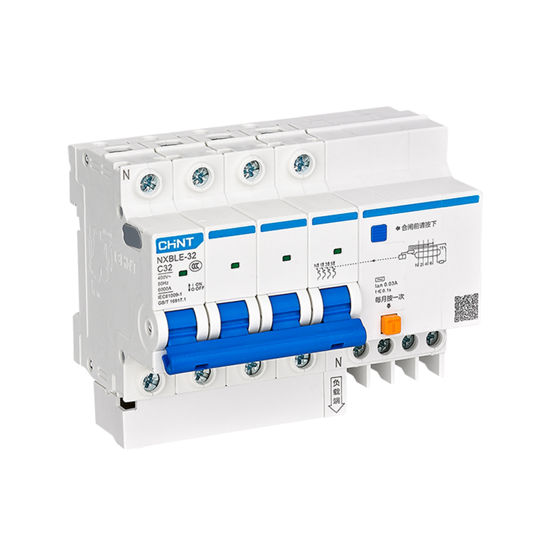 CHINT/正泰 NXBLE-32 剩余电流动作断路器 NXBLE-32 4P D20 50mA 6kA