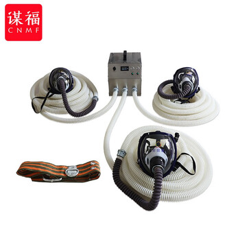 CNMF/谋福 191工业长管呼吸器防毒面罩防尘面具便携式蓄电池送风机多人电动强制送风空气呼吸器 三人10米锂电池款 100008368261