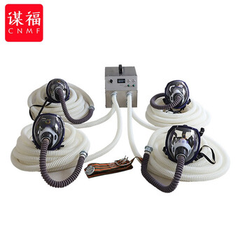 CNMF/谋福 193工业长管呼吸器防毒面罩防尘面具便携式蓄电池送风机多人电动强制送风空气呼吸器 四人10米锂电池款 100008368163