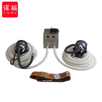 CNMF/谋福 197工业EX防爆长管呼吸器防毒面罩防尘面具 便携式送风机双人电动强制送风空气呼吸器 双人10米防爆款 100008368233