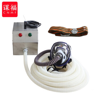 CNMF/谋福 196工业EX防爆长管呼吸器防毒面罩防尘面具 便携式送风机单人电动强制送风空气呼吸器 单人20米防爆款 100008368257