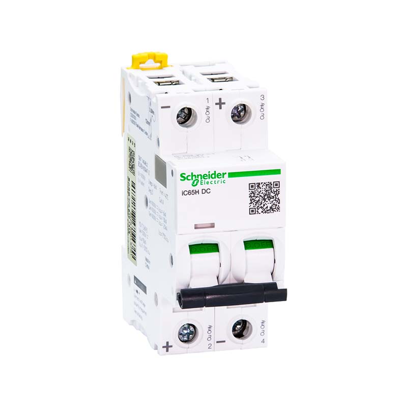 施耐德 iC65H-DC直流微型断路器 Acti9 iC65H DC 2P C 6A MCB