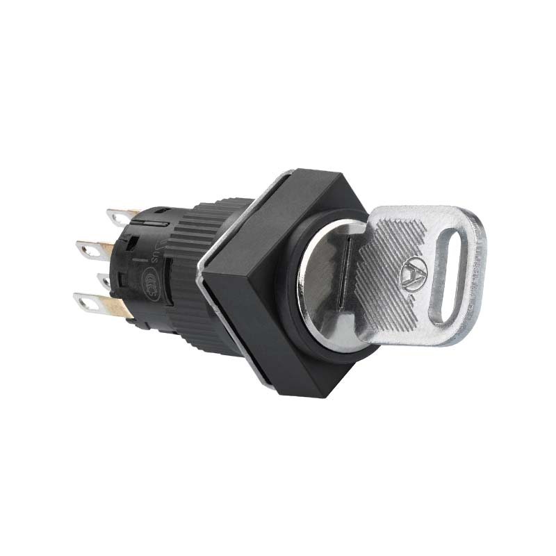 施耐德 国产XB6ECG塑料一体式方形钥匙开关 XB6-ECG222F