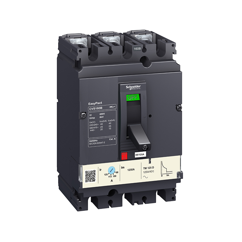 施耐德 CVS 塑壳断路器 CVS160N TM125D 3P3D(3P)插入式