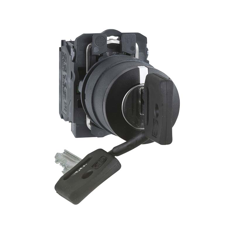 施耐德 国产XB5AG塑料钥匙开关 XB5-AG33C (ZB5AG3C+ZB5AZ103C)
