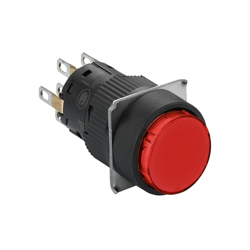 施耐德 国产XB6EA塑料一体式圆形按钮 XB6EAA42F