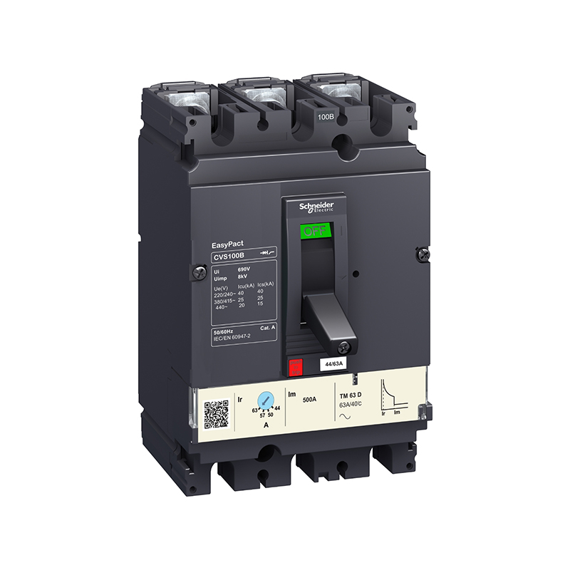 施耐德 CVS交流塑壳配电保护断路器 CVS100H TM16D 3P3D(3P)插入式