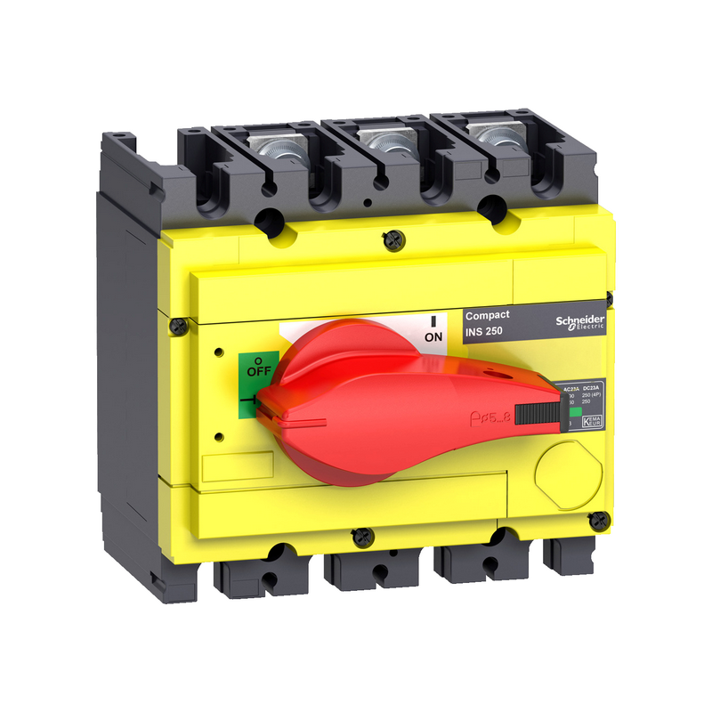 施耐德 INS负荷开关 INS250 160A/3P 红色面盖黄色手柄(31124)