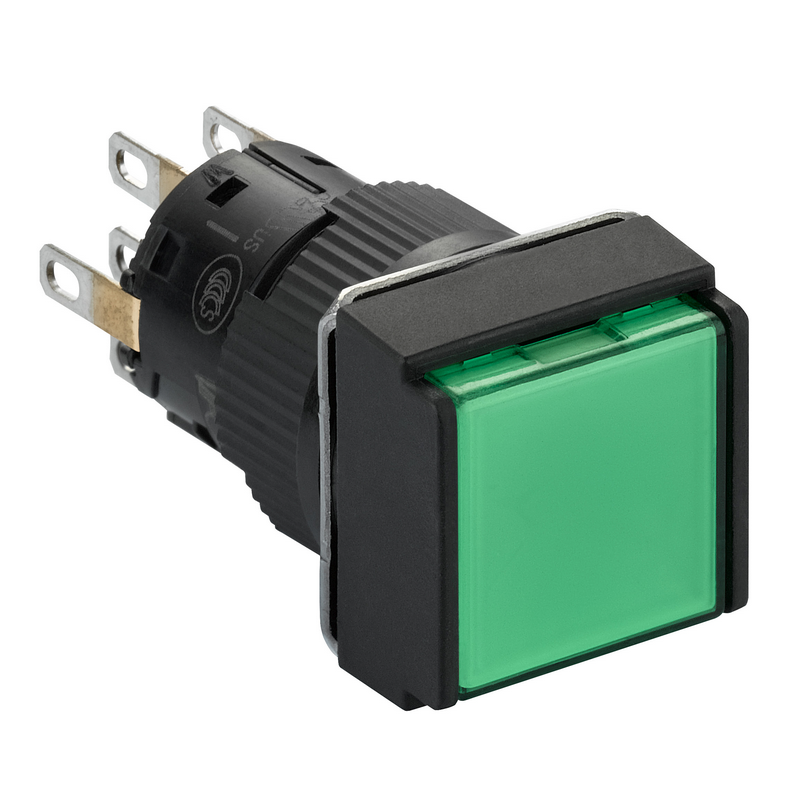 施耐德 国产XB6EC塑料一体式方形自复位按钮 XB6ECA32F