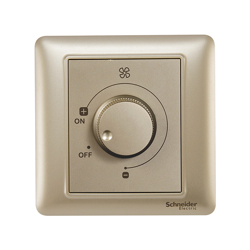 施耐德 睿意 面板开关 睿意 A3E31_FC_WG 200W 调速开关(金色)