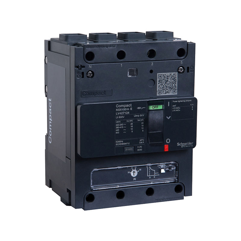 施耐德 NSXm H 塑壳配电保护EverLink NSX100M H TM40D 4P4D 固定式 EVERLINK连接器
