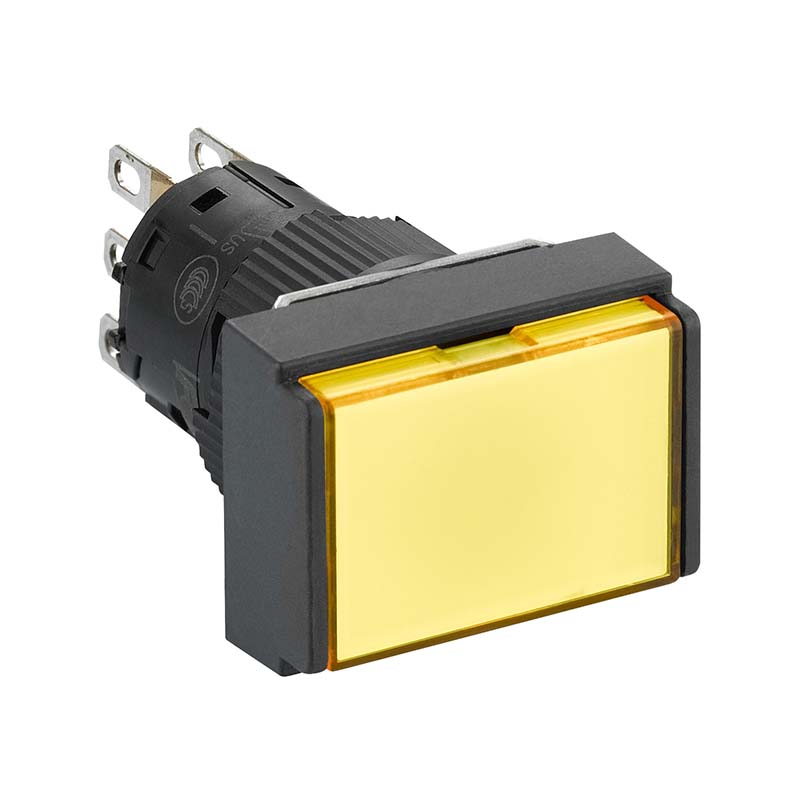 施耐德 国产XB6EDW塑料一体式长方形自复位带灯按钮 XB6-EDW5B1F