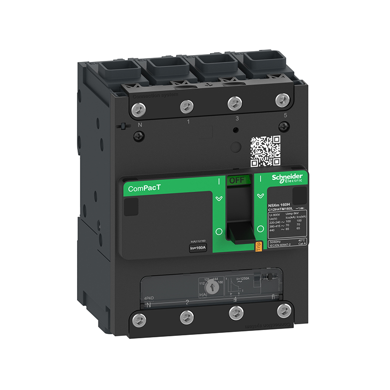 施耐德 NSXm H 塑壳配电保护EverLink NSX100M H TM16D 4P4D 固定式 EVERLINK连接器 (新)