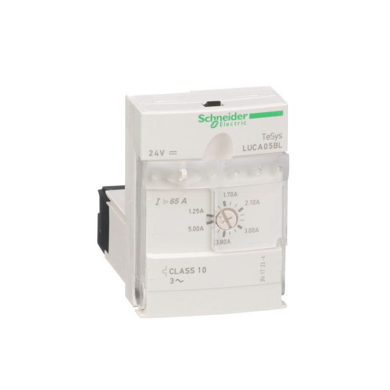 施耐德 TeSys U 电机起动控制器 LUCA05BL 控制单元 1.25-5A 24VDC