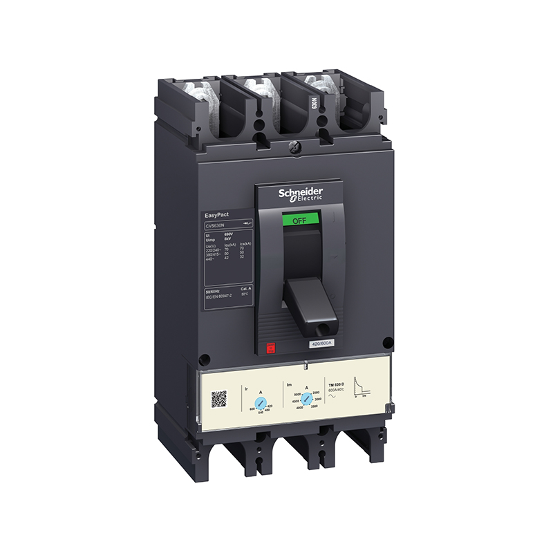 施耐德 CVS交流塑壳配电保护断路器 CVS630F TM600D 3P3D(3P)插入式
