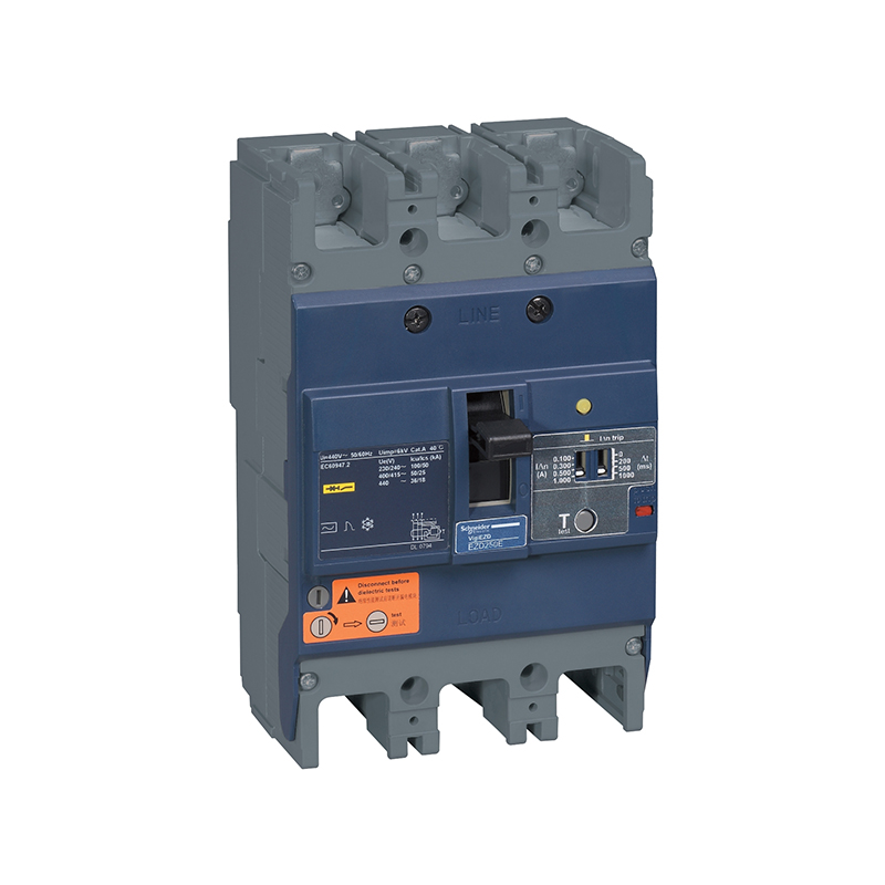 施耐德 EZD塑壳漏电保护断路器 VIGIEZD160S-80A 3P 漏电跳闸(新)