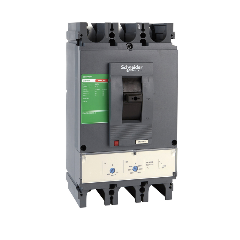 施耐德 CVS交直流塑壳配电保护断路器 CVS630F TM500D 4P3D(4P)固定式前接线