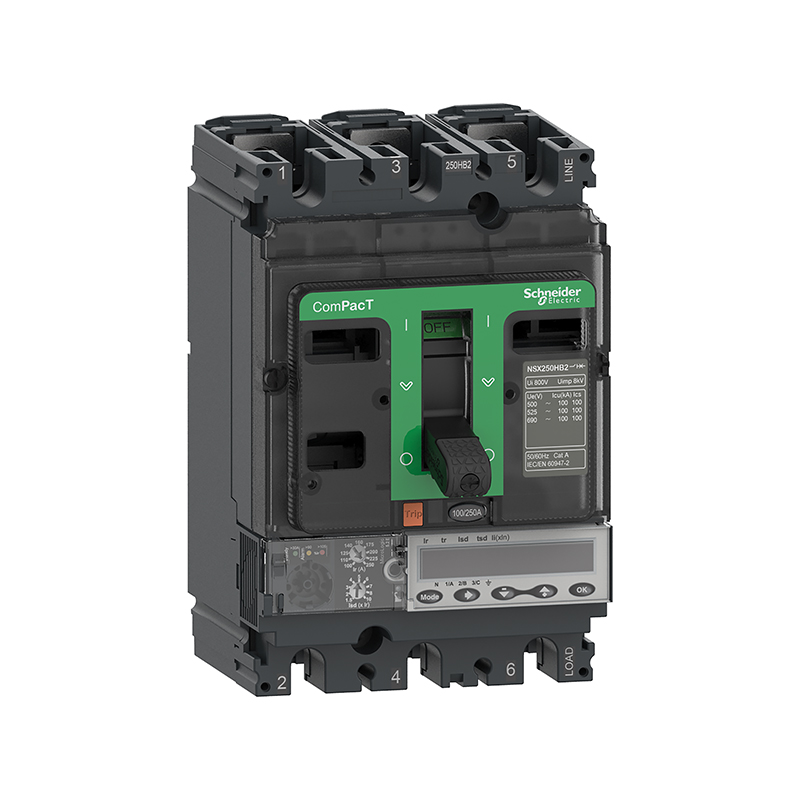 施耐德 NSX 塑壳断路器 NSX100H MIC5.2E 100A 3P3D (3P)固定式 (新)