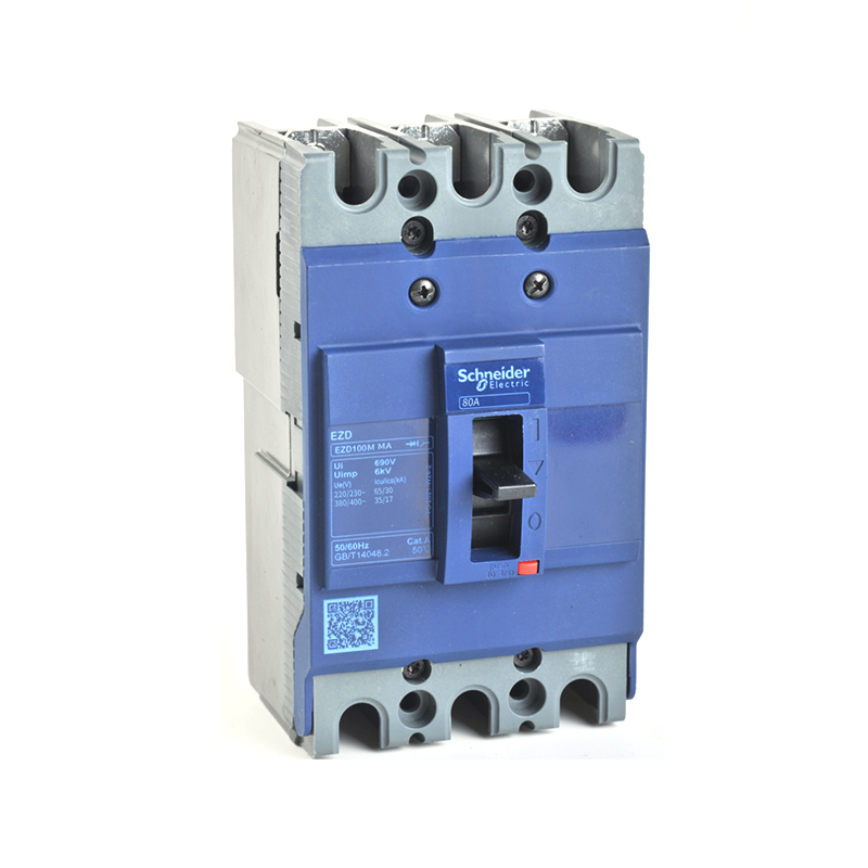 施耐德 EZD塑壳电动机保护断路器 EZD100N 80A 3P3T Motor Protection