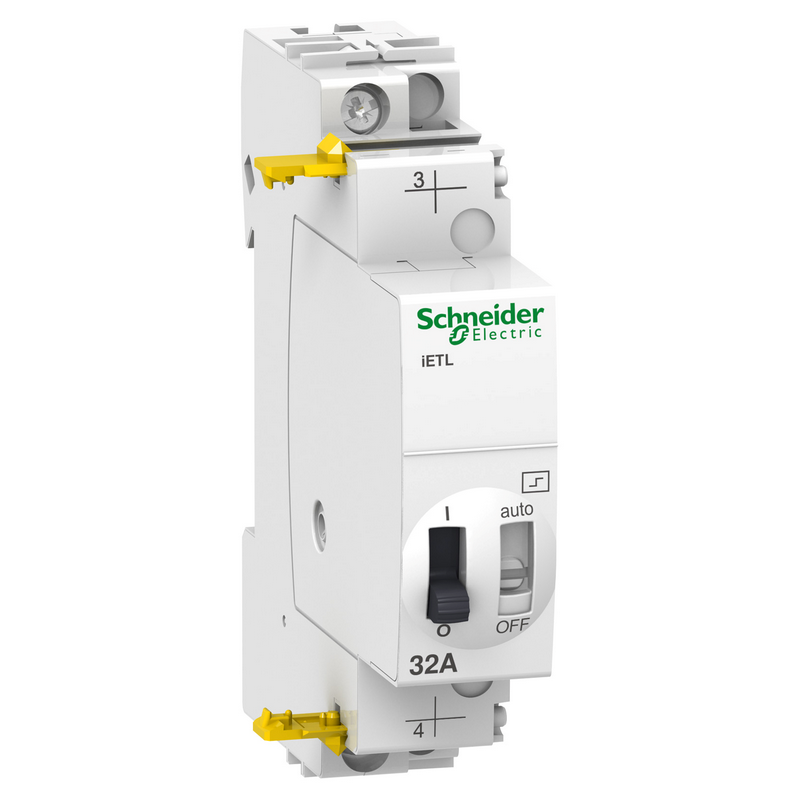 施耐德 iTL脉冲开关附件 扩展模块 iETL32A 1 O-C 1NO 230...240VAC 50-60Hz 110VDC 脉冲开关扩展