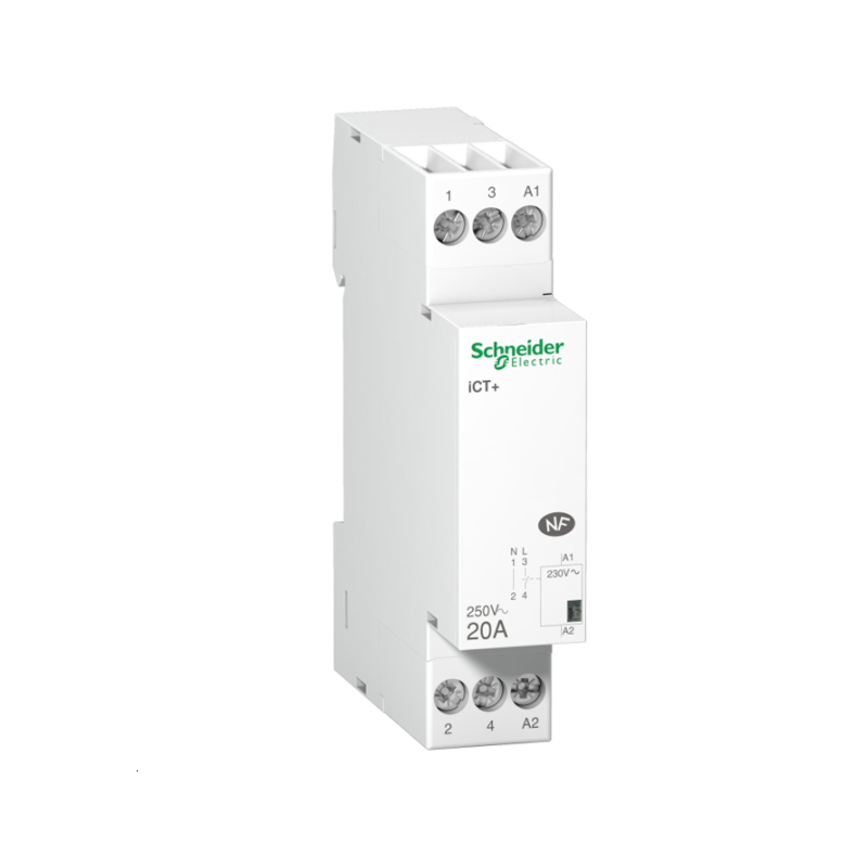施耐德 iCT接触器 16A 230VAC 带手动按钮电子开关