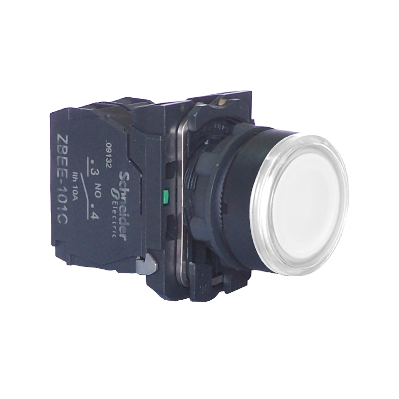 施耐德 国产XB5AW塑料平头带灯按钮 XB5-AW31M1C (ZB5AW313C+ZB5AW0M11C)