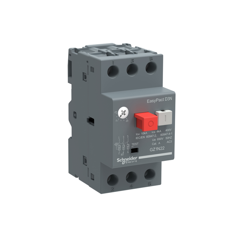 施耐德 GZ1N电动机热磁断路器 GZ1N01N 0.1-0.16A