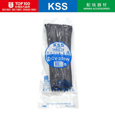 KSS/凯士士 扎带 CV系列0301抗UV扎线带 CV-250W 黑色 4.8×250mm 100根/包