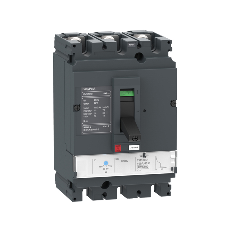 施耐德 CVS交流塑壳配电保护断路器 CVS100F TM80D 3P3D(3P)插入式
