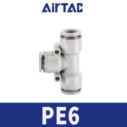 Airtac/亚德客 T型三通管接头 PE6